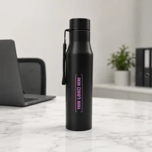 Signature Steel Bottle Black for employees gifting