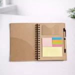 A5 spiral diary with pen 100 pages suitable for corporate gifting and employee welcome kits open view