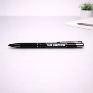 Black metal ball pen suitable for corporate gifting and employee welcome kits