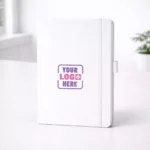 White A5 hard bound diary with 192 pages suitable for corporate gifting and employee welcome kits