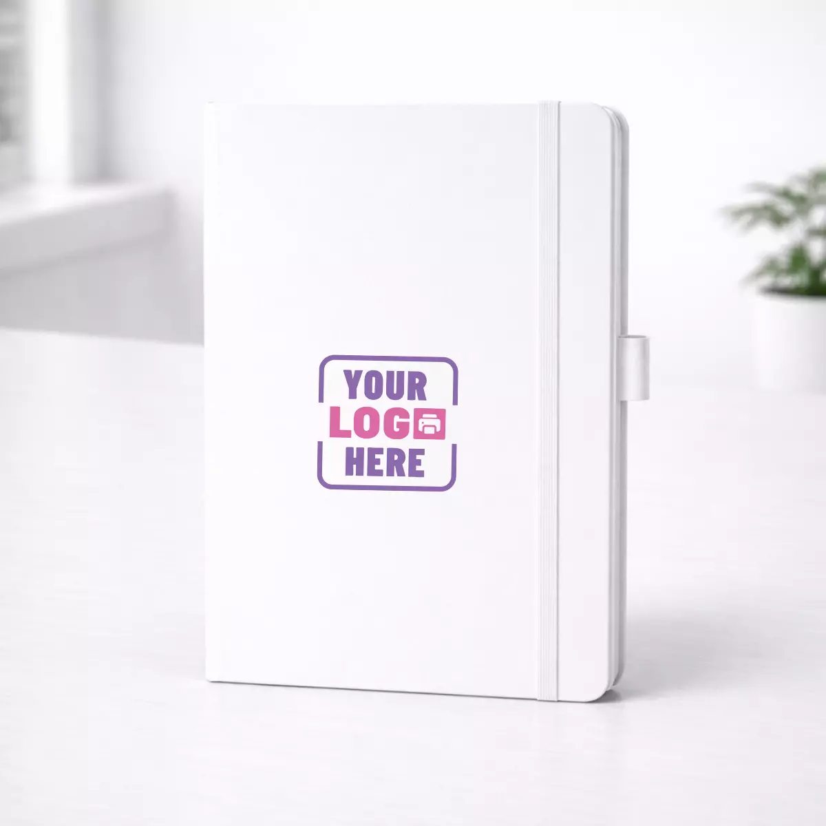 White A5 hard bound diary with 192 pages suitable for corporate gifting and employee welcome kits