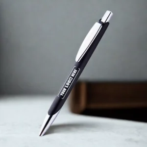 Black basic plastic ball pen suitable for corporate gifting, bulk use, and employee welcome kits