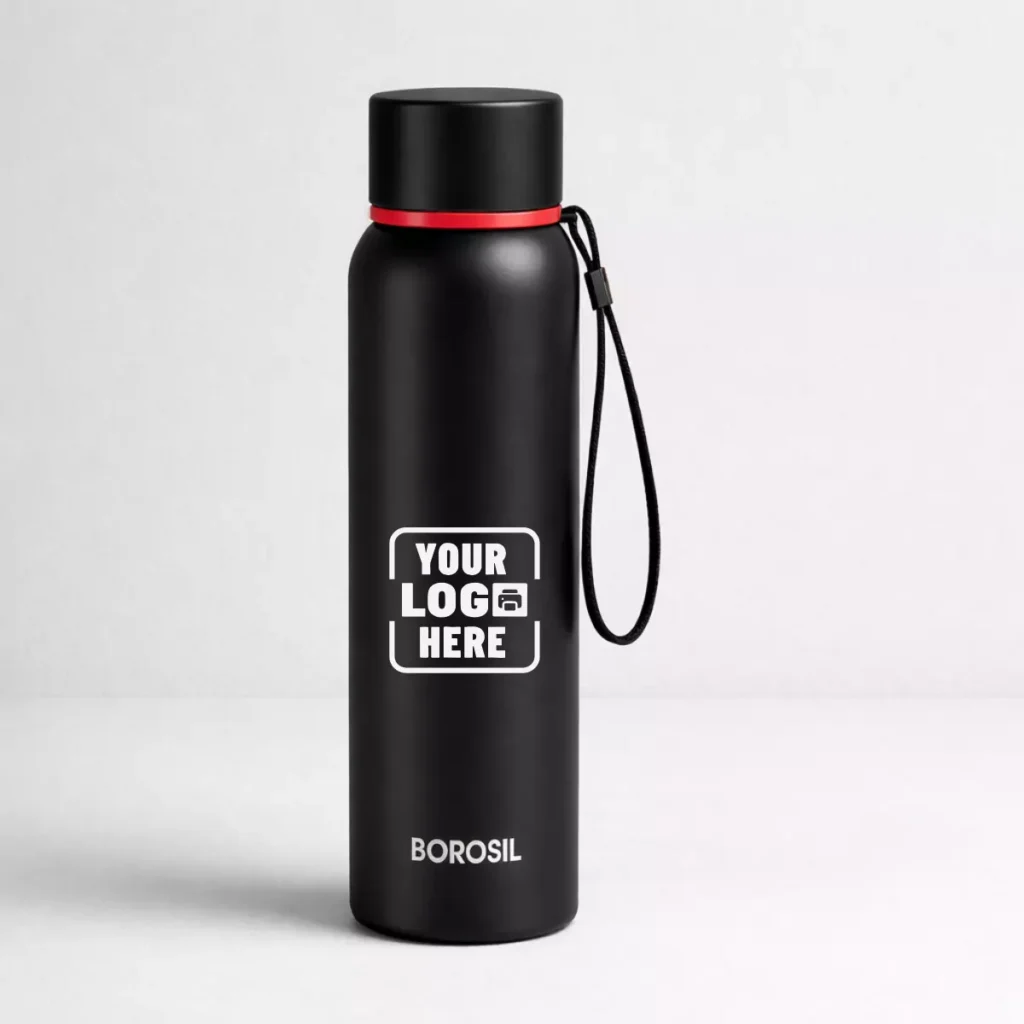Borosil Hydra Trek vacuum bottle suitable for corporate gifting and employee welcome kits