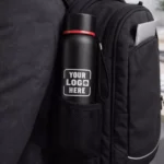 Borosil Hydra Trek vacuum bottle 700 ml placed inside bag suitable for corporate gifting and employee welcome kits