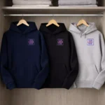 Classic cotton black hoodie available in multiple color options suitable for corporate gifting and onboarding kits