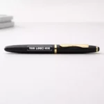 Classic gold MagnetSnap roller pen with sleek metal body suitable for corporate gifting and employee welcome kits