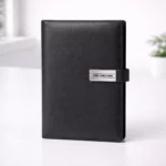 Classic PU leather diary black A5 192 pages suitable for corporate gifting and employee welcome kits