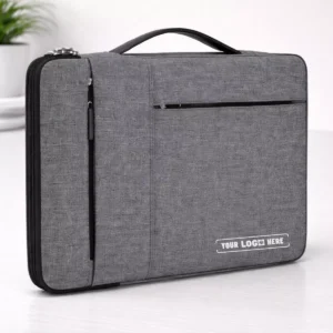 Classic two pocket 15.6 inch laptop sleeve suitable for corporate gifting and employee welcome kits