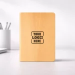 Classic wooden cover A5 hardbound diary suitable for corporate gifting and employee welcome kits