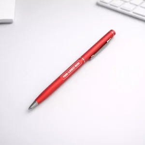 ComfortGrip metal ball pen red suitable for corporate gifting and employee welcome kits