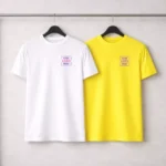 Event ready crewneck T-shirt displayed hanging suitable for corporate gifting and employee onboarding kits