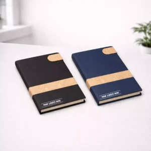 Executive denim cork diary A5 notebook suitable for corporate gifting and employee welcome kits