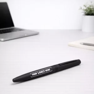 Executive MagnetSnap black roller pen suitable for corporate gifting and employee welcome kits
