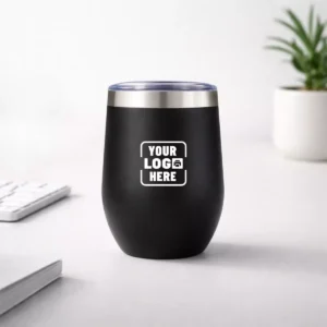 Insulated Stainless Steel Tumbler Black – 360 ml for corporate gifting and branding