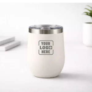 Insulated Stainless Steel Tumbler White – 360 ml for corporate gifting and branding