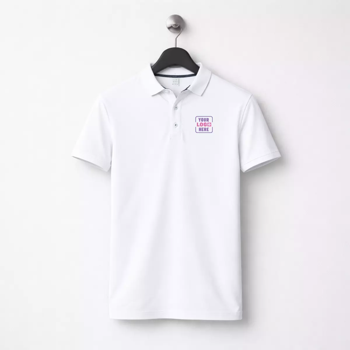 200 GSM polyester performance polo t-shirt suitable for corporate uniforms and employee welcome kits