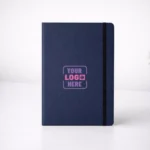 Navy blue A5 fabric strap notebook suitable for corporate gifting and employee welcome kits