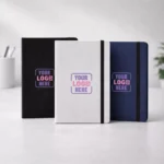 Premium fabric strap notebook available in multiple color options suitable for corporate gifting and onboarding kits