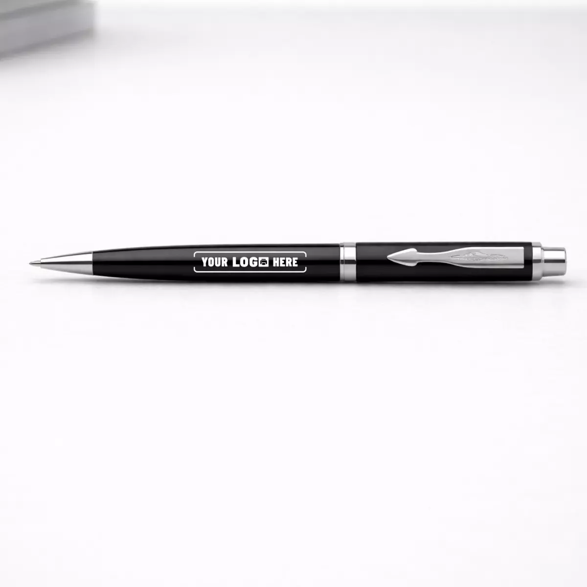 Parker Classic matte black ball pen with chrome trim suitable for corporate gifting and employee welcome kits