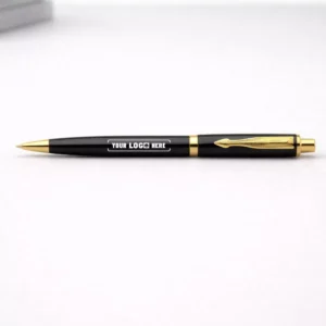 Parker Classic matte black ball pen with gold trim suitable for corporate gifting and employee welcome kits