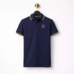 Navy blue 180 GSM Pima cotton corporate t-shirt suitable for employee welcome kits and branded merchandise programs