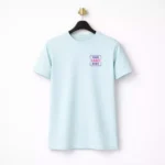 Teal blue premium Pima cotton 180 GSM t-shirt suitable for corporate uniforms and employee welcome kits