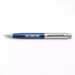 Sheaffer glossy blue ball pen with chrome trim suitable for corporate gifting and employee welcome kits