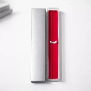 Premium transparent pen case suitable for corporate gifting, branded merchandise, and employee welcome kits