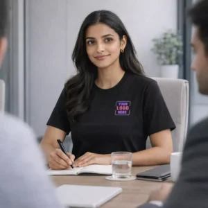 Puma dry cell premium T-shirt worn by model suitable for corporate gifting and employee welcome kits