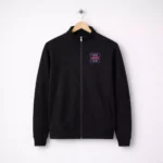 Black zip sweatshirt suitable for corporate gifting and employee winter welcome kits