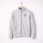 Grey zip sweatshirt suitable for corporate gifting and employee winter welcome kits