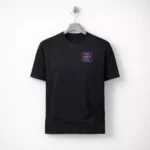 Black round neck t-shirt suitable for corporate gifting and employee welcome kits