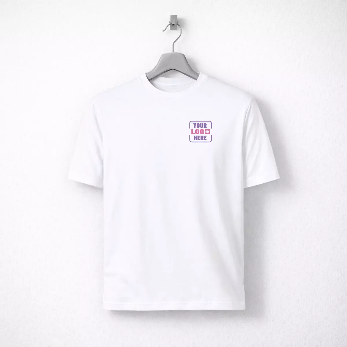 White round neck t-shirt suitable for corporate gifting and employee welcome kits
