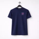 Navy blue 180 GSM round neck t-shirt suitable for corporate gifting and employee welcome kits