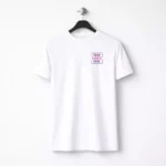 White 180 GSM round neck t-shirt suitable for corporate gifting and employee welcome kits