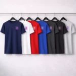 Sustainable round neck T-shirt available in multiple color options suitable for corporate gifting and onboarding kits
