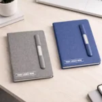 A5 Notebook with Pen Slot & Phone Stand
