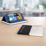 A5 Notebook with Pen Slot & Phone Stand - Image 2