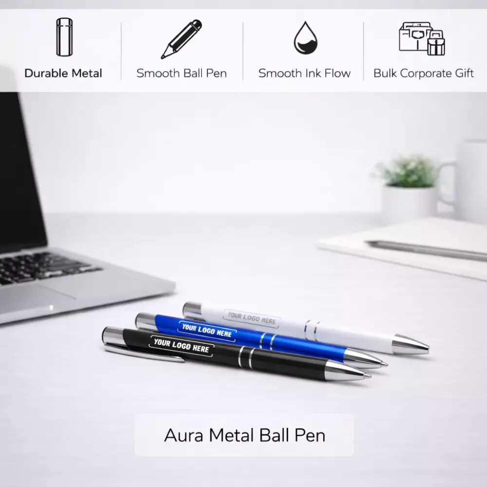 Aura Metal Ball Pen - Image 5