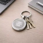 Aura Metal Rotating Keychain - Silver - Image 4