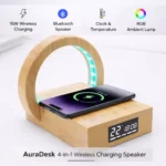 AuraDesk 4-in-1 Wireless Charging Speaker - Image 2