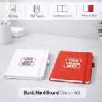 Basic Hard Bound Diary – A5 - Image 4