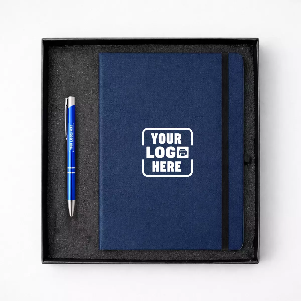 Basic Pen diary set-Ocean Basic pen diary set ocean finish with notebook and metal pen suitable for employee welcome kits and corporate gifting