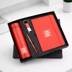 Classic 4in1 set lava finish with pen, wallet, keychain, and card holder suitable for employee welcome kits and corporate gifting