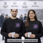 Classic Cotton Sweatshirt-320 GSM - Image 4