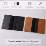 Classic Leather Passport Organiser - Image 3
