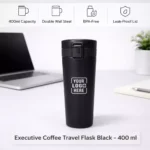 Executive Coffee Travel Flask Black – 400 ml - Image 3