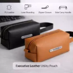Executive Leather Utility Pouch - Image 3