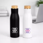 Hydra Vacuum Insulated Bottle with Bamboo Lid – 500 ml