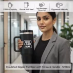 Insulated Sipper Tumbler with Straw & Handle – 1200ml - Image 3